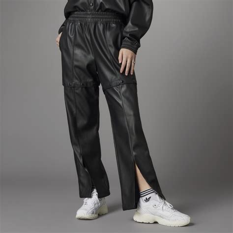 pantalones locked up de adidas originas|adidas faux leather pants.